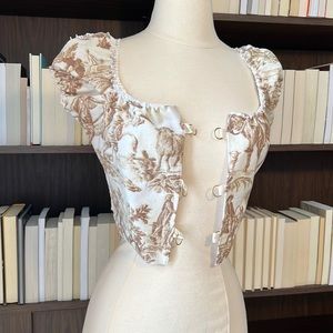 Rhi Dancey Handmade Western Print Cropped Corset